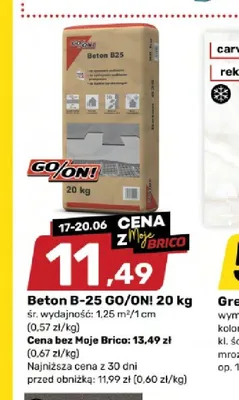 Beton B-25 GO/ON! promocja w Bricomarche