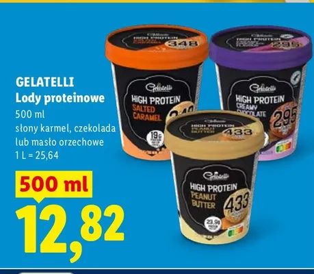 Lody proteinowe słony karmel promocja w Lidl