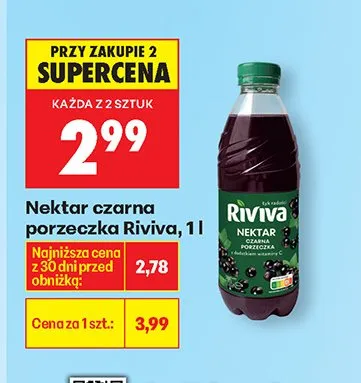 Nektar czarna porzeczka promocja w Biedronka