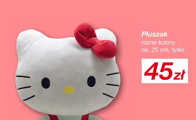 Pluszak Hello Kitty ok. 25 cm promocja w KiK
