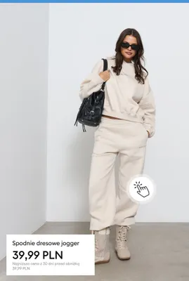 Spodnie dresowe jogger promocja w Sinsay