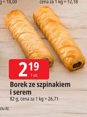 Borek ze szpinakiem i serem promocja w Leclerc