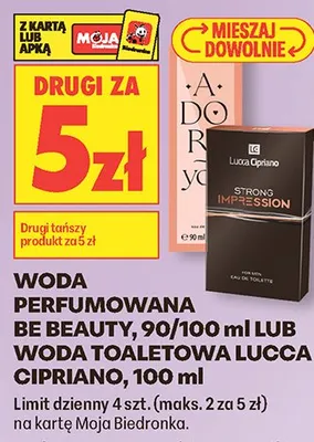 Woda toaletowa Lucca Cipriano promocja w Biedronka