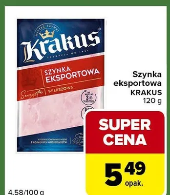 Szynka eksportowa promocja w Carrefour Express