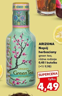 Napój herbaciany Arizona Green Tea with Honey promocja w Kaufland
