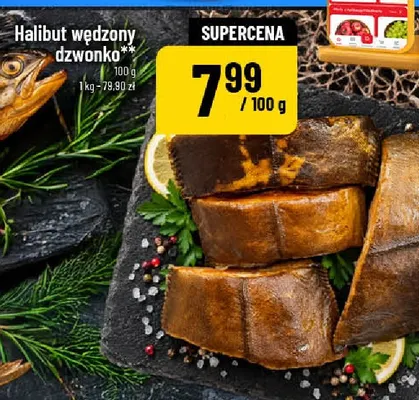 Halibut wędzony dzwonko promocja w POLOmarket