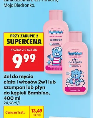 Szampon Bambino 400ml promocja w Biedronka