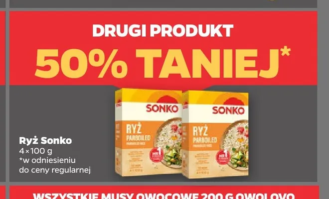 Ryż parboiled Sonko 4-pak promocja w Netto