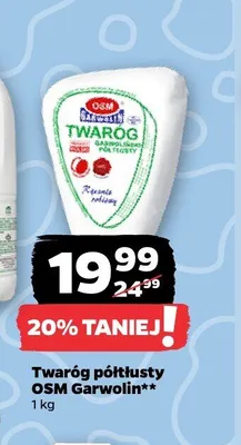 Twaróg półtłusty Kamos promocja w Netto