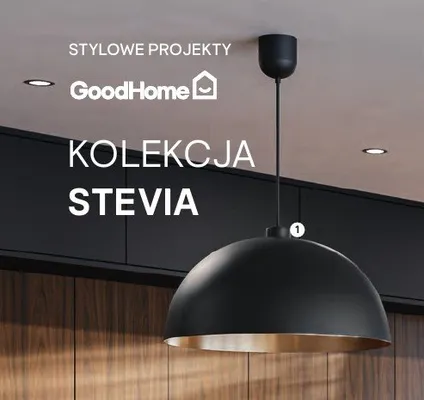 Lampa wisząca GoodHome Songor 1xE27 śr. 58cm czarno-złota promocja w Castorama