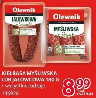 Kiełbasa jałowcowa Olewnik 180 g promocja w Selgros