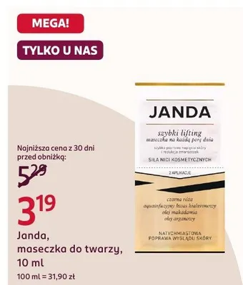 Maseczka do twarzy promocja w Rossmann