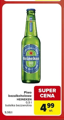 Piwo bezalkoholowe Heineken promocja w Carrefour Market