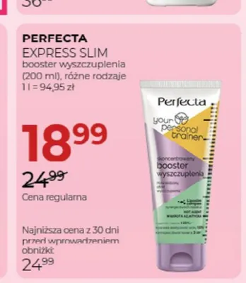 Booster wyszczuplenia Perfecta Express Slim promocja w Drogerie Jawa