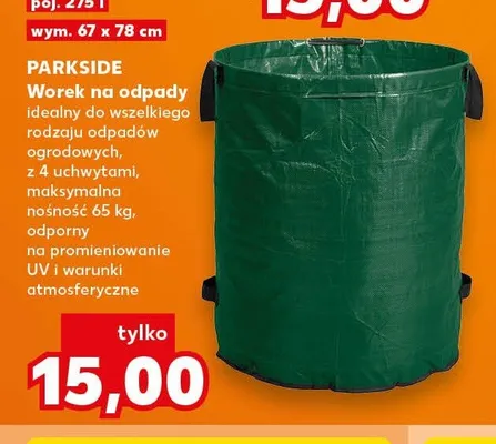 Worek na odpady ogrodowe PARKSIDE 275 l promocja w Kaufland