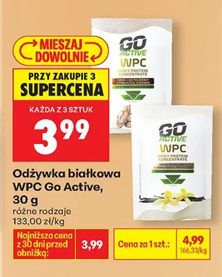Odżywka białkowa WPC, różne rodzaje promocja w Biedronka