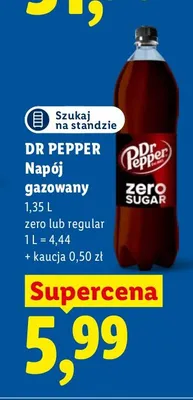 Napój gazowany Dr Pepper promocja w Lidl