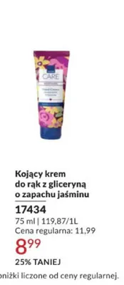 Kojący krem do rąk Avon Care z gliceryną o zapachu jaśminu promocja w AVON