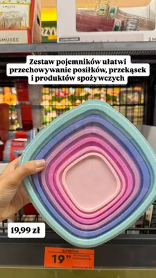 Zestaw pojemników Rainbow Smukee Home promocja w Biedronka