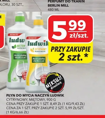 Płyn do mycia naczyń Ludwik promocja w Top Market