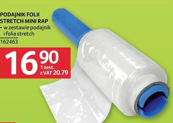 Podajnik folii stretch mini rap promocja w Selgros