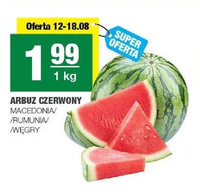 Arbuz czerwony promocja w SPAR