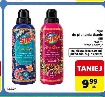 Płyn do płukania tkanin Sir Aromatique Velour Musk promocja w Carrefour Express