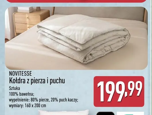 Kołdra z pierza i puchu 160x200 cm Novitesse promocja w Aldi