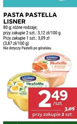 Pasta Pastella Lisner promocja w Stokrotka