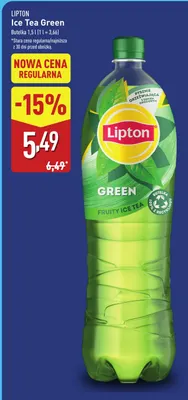 Herbata mrożona Lipton Ice Tea Green promocja w Aldi