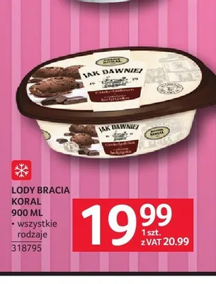 Lody Bracia Koral promocja w Selgros