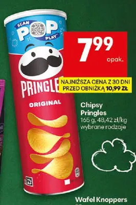 Chipsy Pringles promocja w Delikatesy Centrum