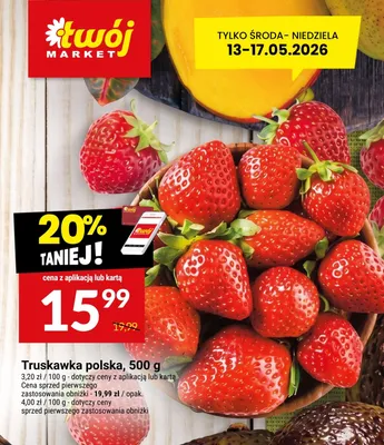 Truskawka polska promocja w Twój Market