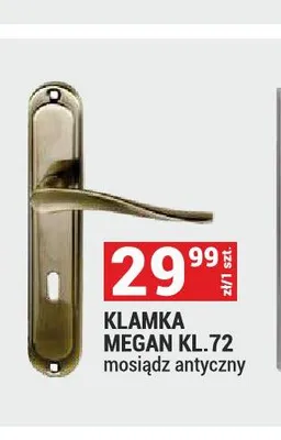 Klamka Megan KL.72 mosiądz antyczny promocja w Merkury Market