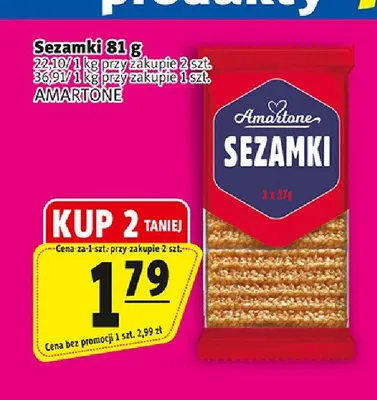 Sezamki Amartone promocja w Prim Market