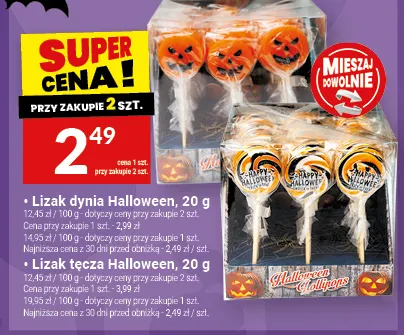 Lizak dynia Halloween promocja w Twój Market