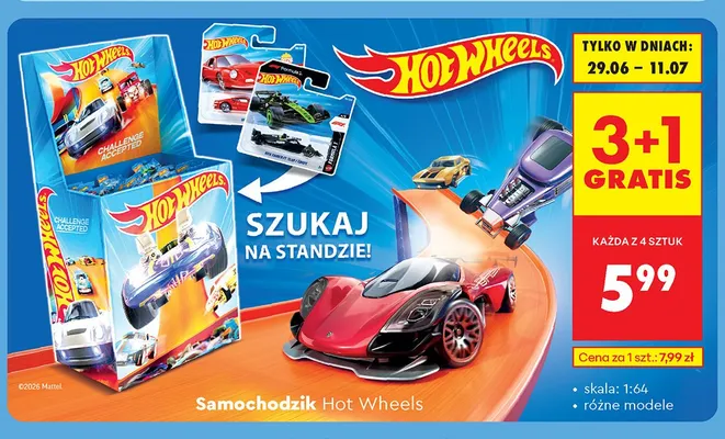 Samochodzik Hot Wheels promocja w Biedronka