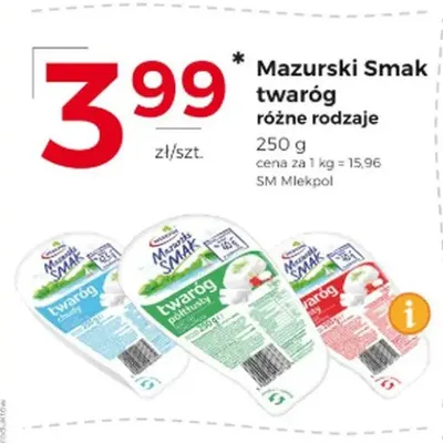 Twaróg chudy Mazurski Smak promocja w Frac