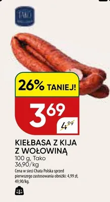 Kiełbasa z kija z wołowiną promocja w Chata Polska