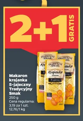 Makaron krajanka 5-jajeczny Tradycyjny Smak promocja w Netto