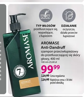 Szampon przeciwłupieżowy Aromase Anti-Dandruff promocja w Hebe