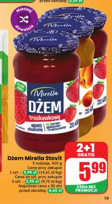 Dżem truskawkowy Mirella promocja w Dino