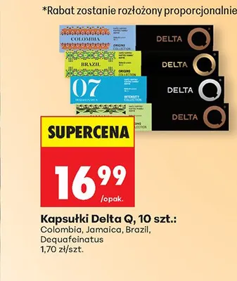 Kapsułki Delta Q Jamaica promocja w Biedronka