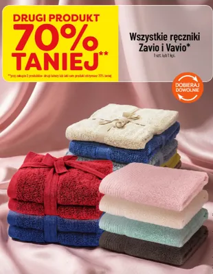 Ręczniki Zavio i Vavio promocja w POLOmarket