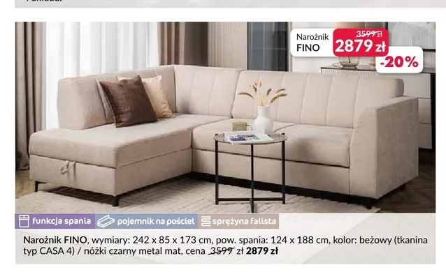 Narożnik Fino promocja w Salony Agata