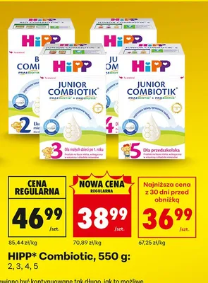 Mleko Combiotic 2, 3, 4, 5 promocja w Biedronka