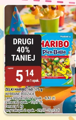 Żelki Haribo Pico-Balla 160-175g promocja w bi1