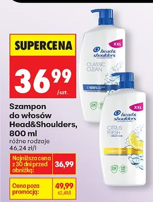 Szampon do włosów Classic Clean promocja w Biedronka