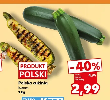Cukinia polska promocja w Kaufland