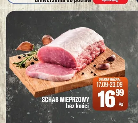 Schab wieprzowy bez kości promocja w Tomi Markt